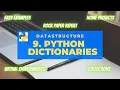 Tamil Python Programming 9 Dictionaries Datastructures With Examples PyCharmScreenRecord
