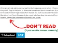 Digital SAT Function of the Underlined Sentence Questions