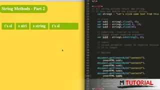 Tutorial JavaScript for beginners String Methods Part 2 M Tutorial