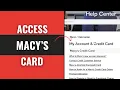 How To Access Macy s American Express Card Account