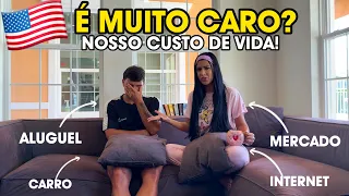 NOSSO CUSTO DE VIDA MORANDO NOS EUA! 🇺🇸💰VALE A PENA? 😱👀