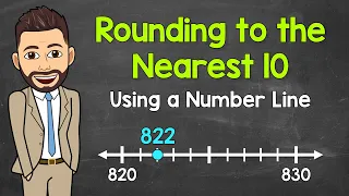 Rounding to the Nearest 10 Using Number Lines | 3-Digit Numbers