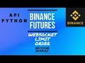 Binance Futures Python API How to place a limit buy order using websocket api
