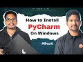 How to Install PyCharm On Windows Telugu