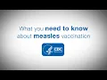 What you need to know about measles vaccination