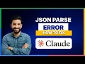 How to fix Claude Code JSON parse error FULL GUIDE