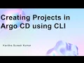 Creating Projects in Argo CD using CLI