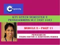 String sorting Armstrong number program KTU BTech Semester 2 Programming in C EST 102 3