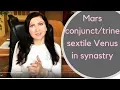 Mars sextile Venus in synastry