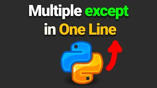 How to catch multiple exceptions in one line in one except block