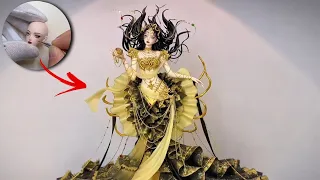 Original Miniature Fairy Sculpture Tutorial"😍#ClayArt #DIYCrafts #Tutorial #Handmade #NoCopyright