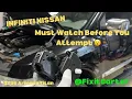 Infiniti QX56 Nissan Armada Titan Actuator Blend Door Motor Repair Actual Cost Job