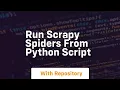 Run scrapy spiders from python script