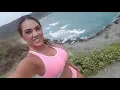 Llegando a playa cristal