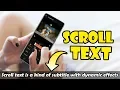 3 kinds of SCROLL TEXT for your Show