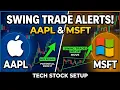Microsoft MSFT vs Apple AAPL swing trade setup you need to see