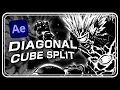 diagonal cube split - ae tutorial