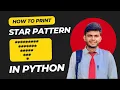 Star Pattern in Python Using For Loop CodeWithAngel
