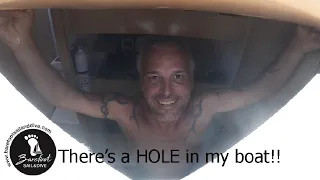 There’s a HOLE in my boat! (S2 E12 Barefoot Sail and Dive)