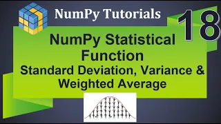 Machine Learning Tutorial Python NumPy 18 Statistical Functions Standard Deviation Variance