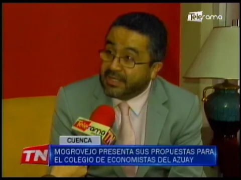Mogrovejo presenta sus propuestas para el Colegio de Economistas del Azuay