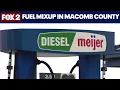 Meijer sells gasoline mixed with diesel fuel in Clinton Township