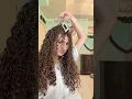 Curly hair method for volume