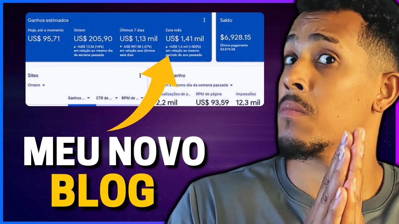 ✅ATENÇÃO! FIZ R$ 8 MIL REAIS COM BLOG NOVO | VEJA COMO EU FAÇO PASSO A PASSO - Dicas do Daniel