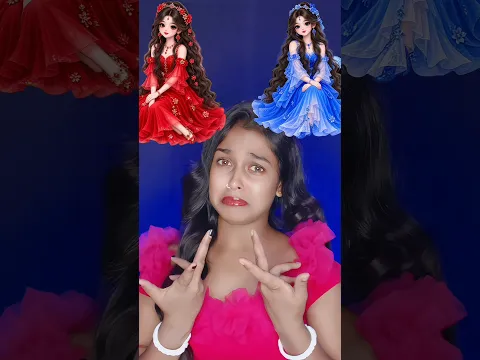 লাল পরী vs নীল পরী🧚👗💄 makeup challenge 😱#shortvideo #youtubeshorts #trending #shorts #short