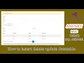 ASP NET - How to insert delete update datatable using SQL Server
