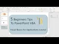 Code in PowerPoint PowerPoint Programming VBA Tutorial