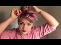 how I curl my pixie with a straightener