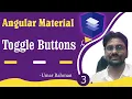 Angular Material Toggle Buttons Angular 13 Material UI Toggle Button components