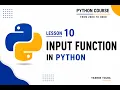 10 User Input in Python