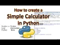How to make a simple and faulty calculator in python