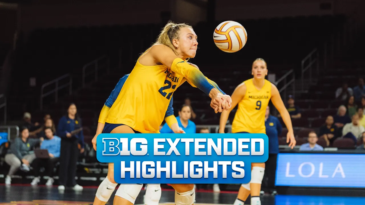 Michigan at USC | Extended Highlights | Big Ten Volleyball | 10/02/2026