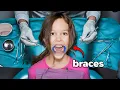 MY DAUGHTER GETS BRACES she is terrified