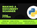 Document Scanner using Python Final Project