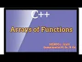 Array of Function in C Passing array to a Function C