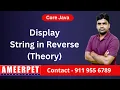 Display String in Reverse order By Srinivas Ameerpet Technologies