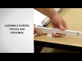 Assembling Screen Track and Housing for Retractable Screen Door Andersen Windows