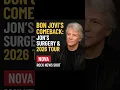 Bon Jovi’s Comeback: Jon’s Surgery \u0026 2026 Tour 🎤 | Rock News Shot w/ Nova