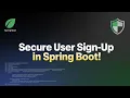Implementing Spring Security for User Sign-up in Spring Boot RESTful Web Services