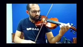 موسيقى  فيلم عريس من جهه امنيه    عزف  على الكمان دندنها