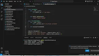 Access Modifier in python