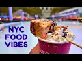 Bryant Park Winter Village 2025 NYC Food Tour 53 Stalls Menus Prices Christmas Vibes