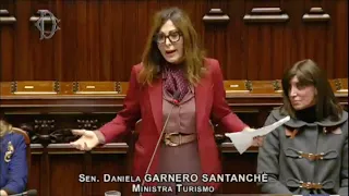 SFIDUCIA A SANTANCHÈ, IL MINISTRO RISPONDE ALLA CAMERA DEI DEPUTATI: “SONO UNA DONNA LIBERA”