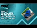 How to add trailers and shipping documents on TFM ELD IOS application