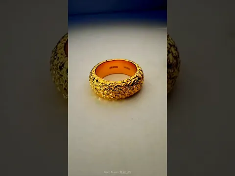 Spray Gun + Skilled Hands = Stunning Gold Ring 🔥 Amazing Craftsmanship! #Shorts #trending #viral