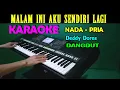 Download Lagu HANYA  KAU  DIHATIKU - Deddy Dores | KARAOKE Nada Pria | Dangdut Version